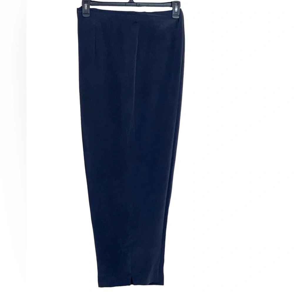 NWT Jones New York Navy Blue  Silk pants. Size 18 W New - old stock - Picture 3 of 8